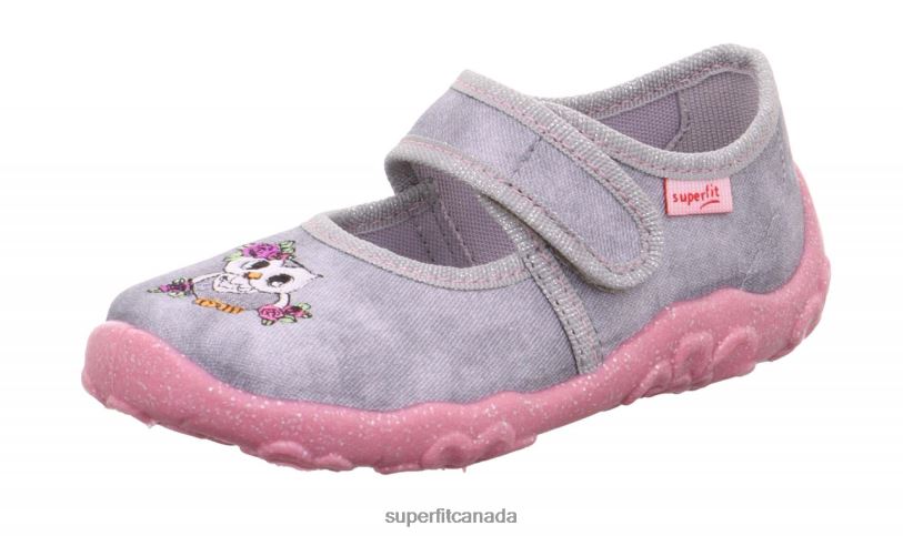 Superfit BONNY - Slipper with Velcro Fastener Grey Slippers24FTT149