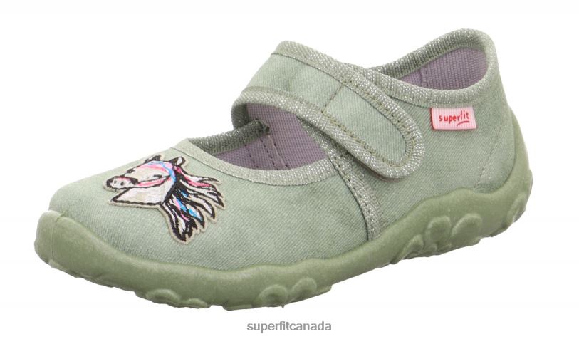 Superfit BONNY - Slipper with Velcro Fastener Light Green Slippers24FTT49