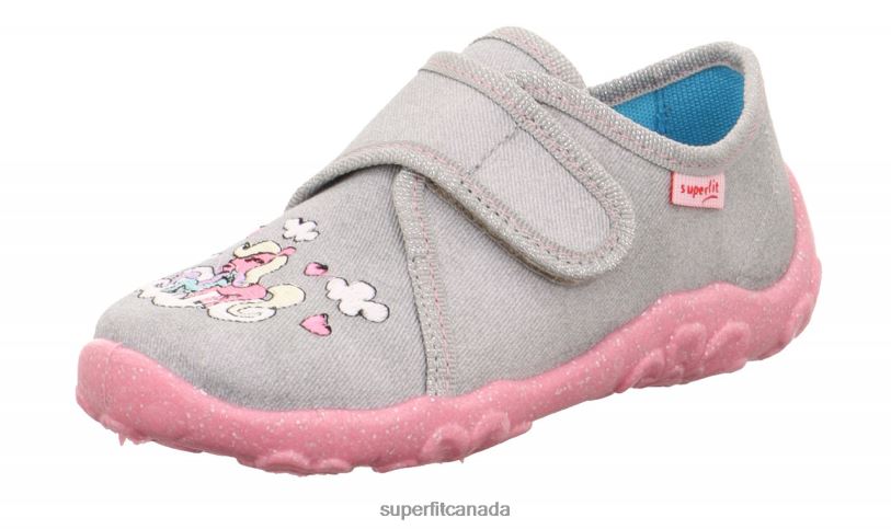 Superfit BONNY - Slipper with Velcro Fastener Light Grey Slippers24FTT85