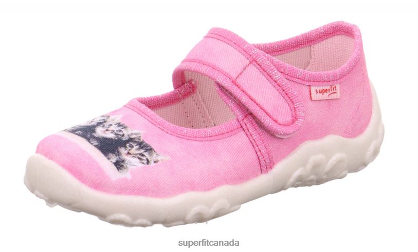 Superfit BONNY - Slipper with Velcro Fastener Pink/Multi Coloure Slippers24FTT153