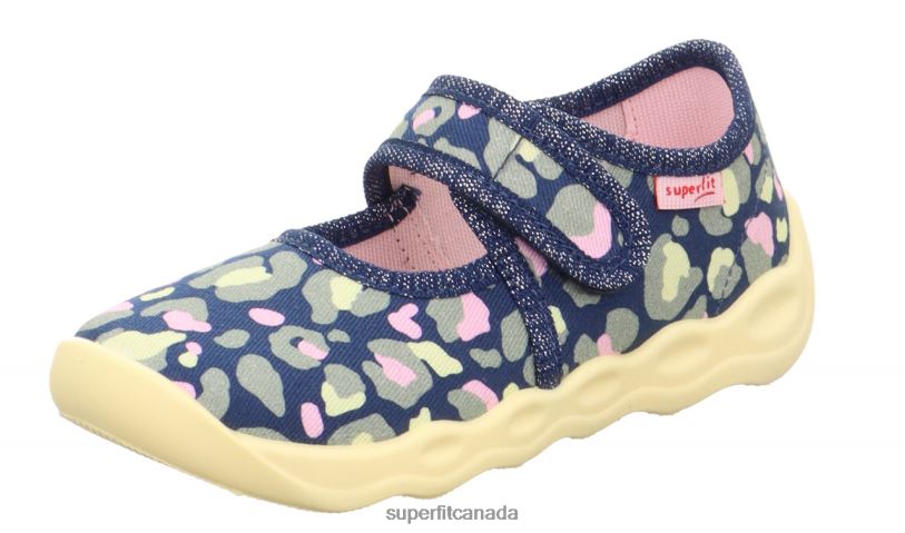 Superfit BUBBLE - Slipper with Velcro Fastener Blue/Multicoloured Slippers24FTT62