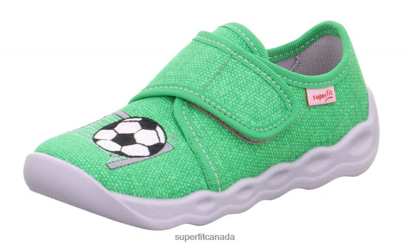 Superfit BUBBLE - Slipper with Velcro Fastener Green Slippers24FTT134
