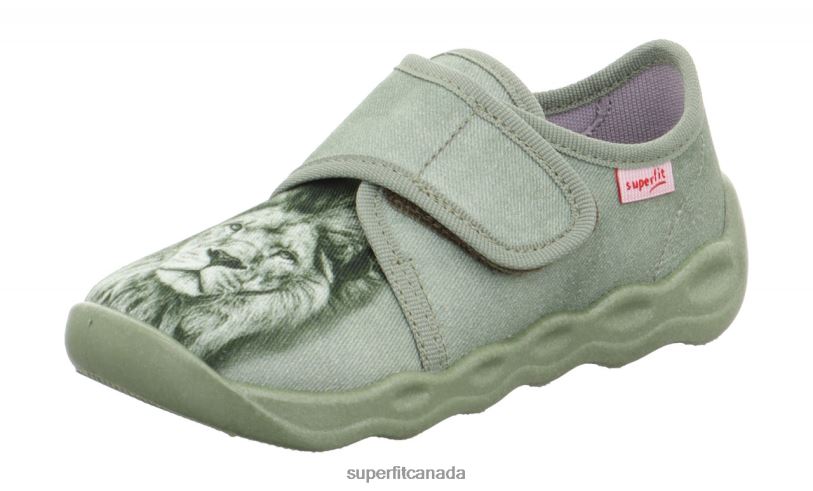 Superfit BUBBLE - Slipper with Velcro Fastener Light Green Slippers24FTT34