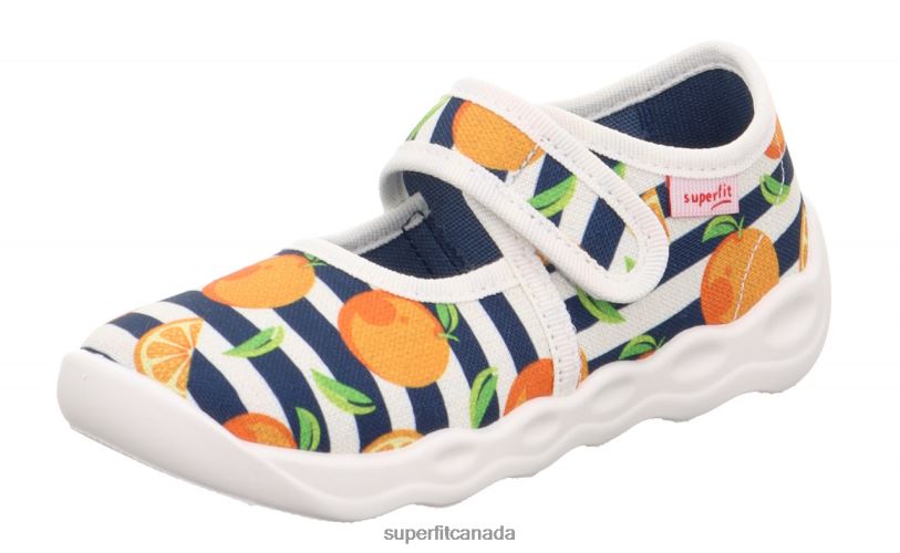 Superfit BUBBLE - Slipper with Velcro Fastener Orange/Multicoloured Slippers24FTT17