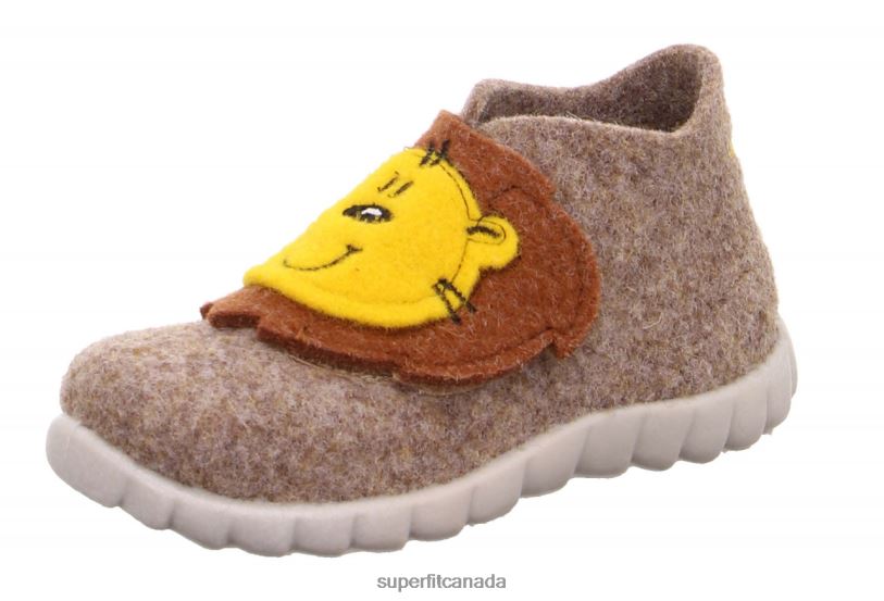 Superfit HAPPY - Slipper with Velcro Fastener Beige Slippers24FTT110