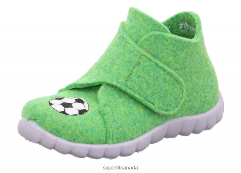 Superfit HAPPY - Slipper with Velcro Fastener Green Slippers24FTT120