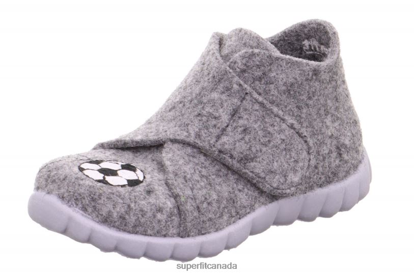 Superfit HAPPY - Slipper with Velcro Fastener Grey Slippers24FTT113