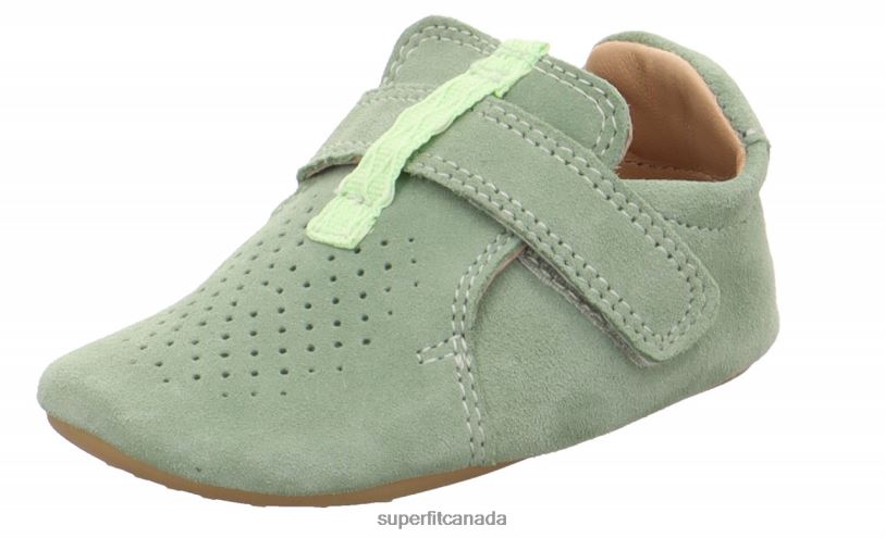 Superfit PAPAGENO - Slipper with Velcro Fastener Light Green Slippers24FTT504