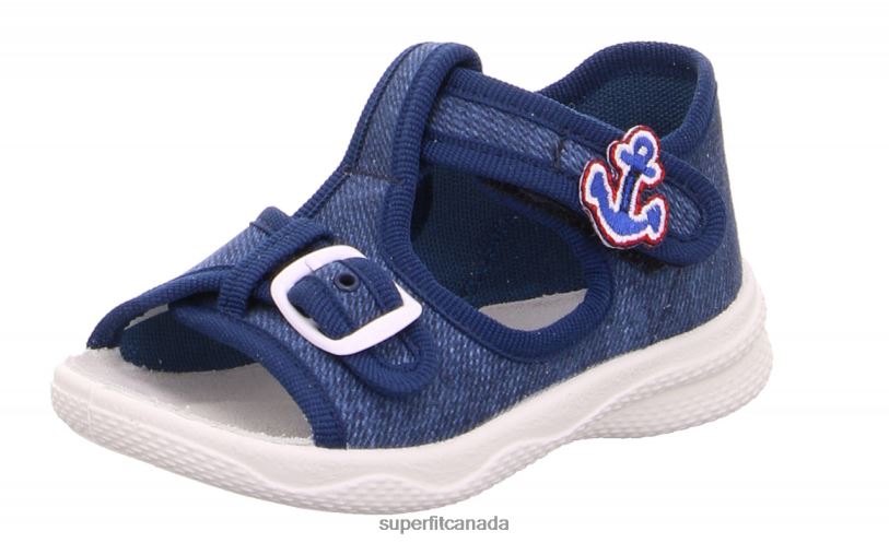 Superfit POLLY - Slipper with Velcro Fastener Ocean Slippers24FTT64