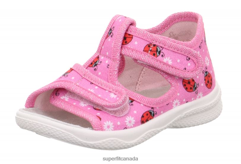 Superfit POLLY - Slipper with Velcro Fastener Pink/Multi Coloure Slippers24FTT76