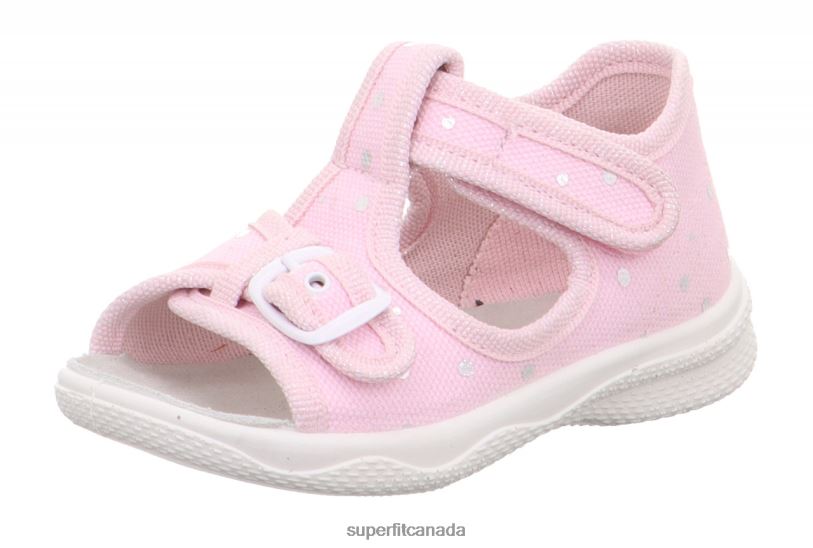 Superfit POLLY - Slipper with Velcro Fastener Pink/Silver Slippers24FTT2