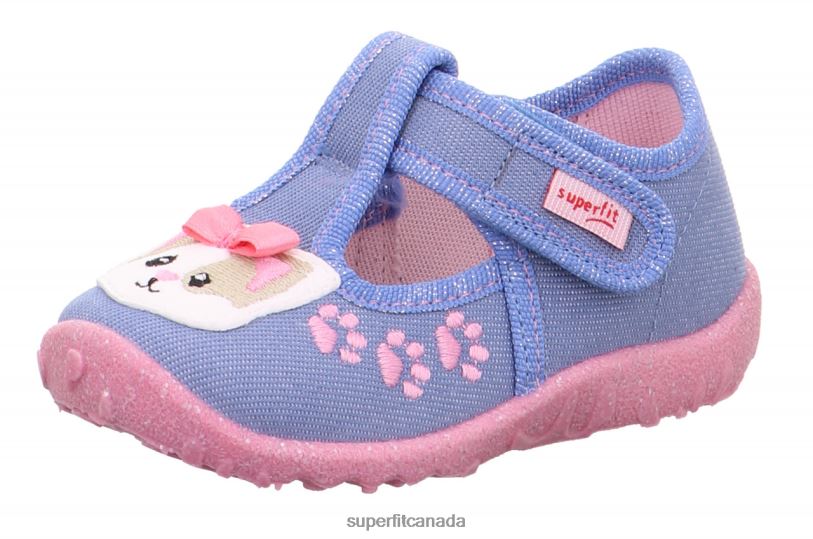 Superfit SPOTTY - Slipper with Velcro Fastener Blue/Pink Slippers24FTT54