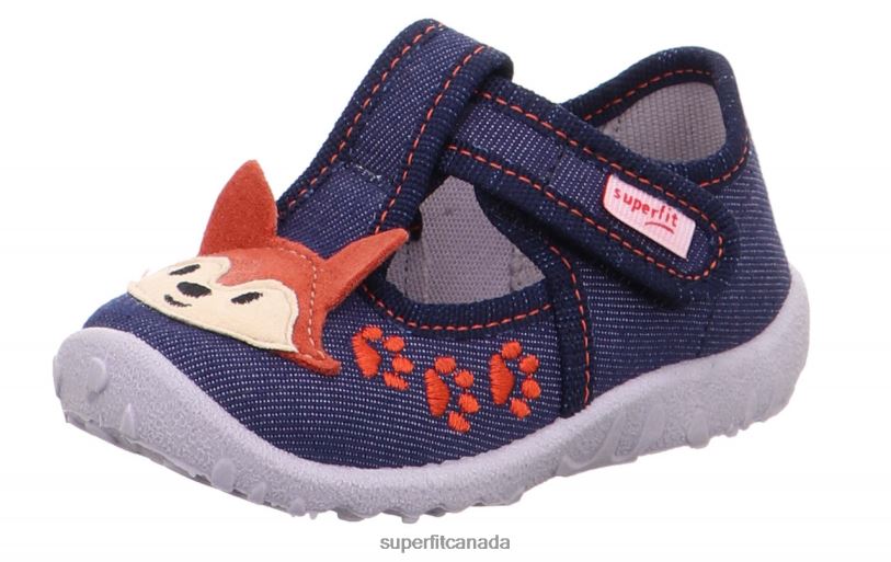 Superfit SPOTTY - Slipper with Velcro Fastener Blue Slippers24FTT142