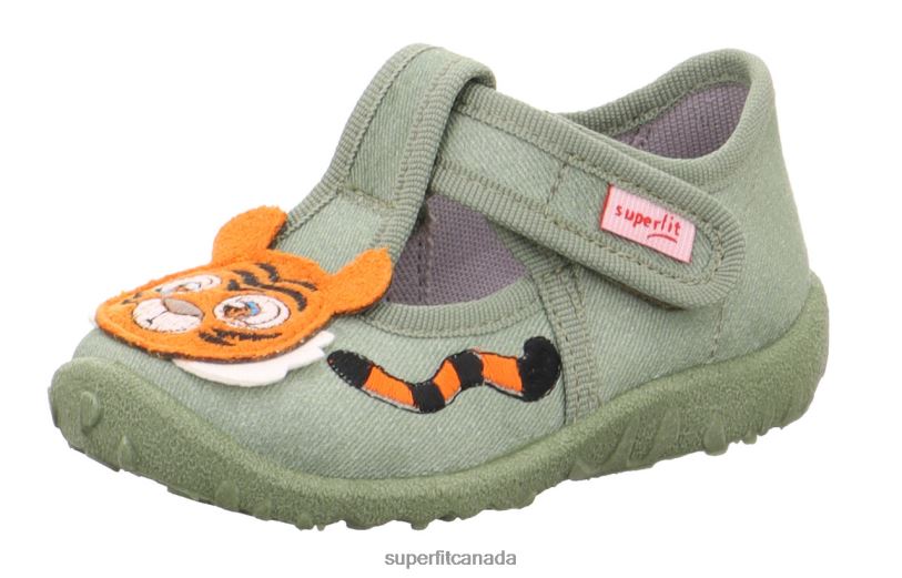 Superfit SPOTTY - Slipper with Velcro Fastener Light Green Slippers24FTT86