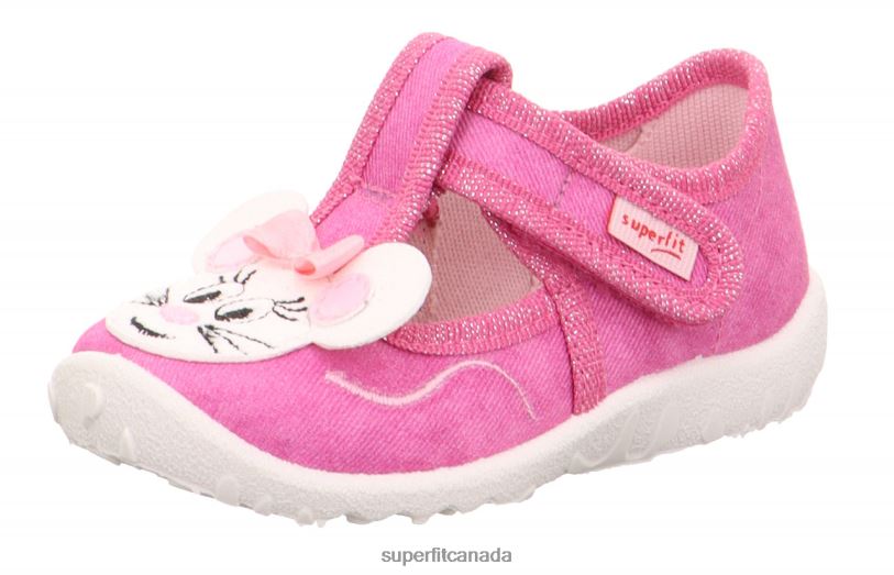 Superfit SPOTTY - Slipper with Velcro Fastener Pink Slippers24FTT83