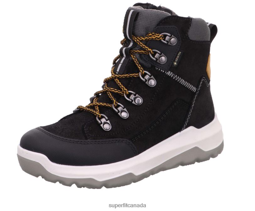 Superfit SPACE - Boot with Zip Black/Yellow Boots24FTT916
