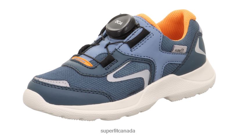 Superfit RUSH - Sneakers low with BOA Fit System Blue/Orange Sneakers24FTT530