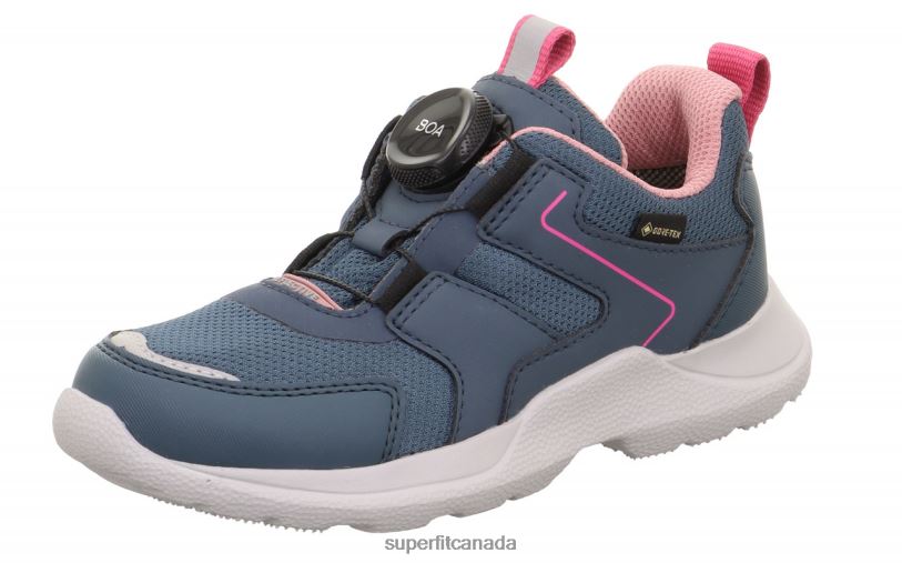 Superfit RUSH - Sneakers low with BOA Fit System Blue/Pink Sneakers24FTT532