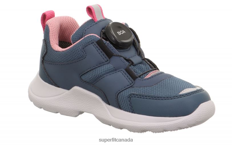 Superfit RUSH - Sneakers low with BOA Fit System Blue/Pink Sneakers24FTT532
