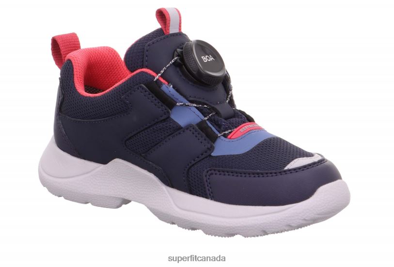 Superfit RUSH - Sneakers low with BOA Fit System Blue/Pink Sneakers24FTT539