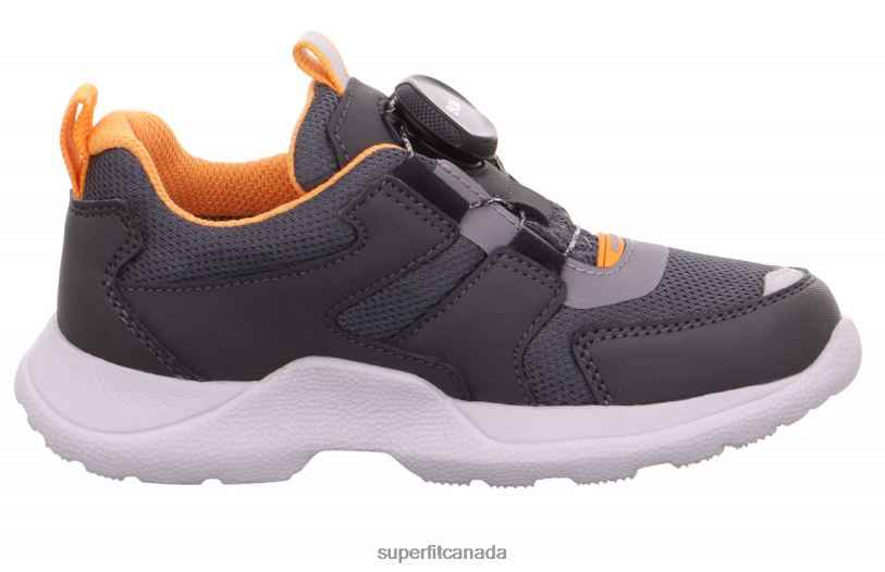 Superfit RUSH - Sneakers low with BOA Fit System Grey/Orange Sneakers24FTT536