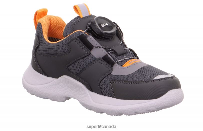 Superfit RUSH - Sneakers low with BOA Fit System Grey/Orange Sneakers24FTT536