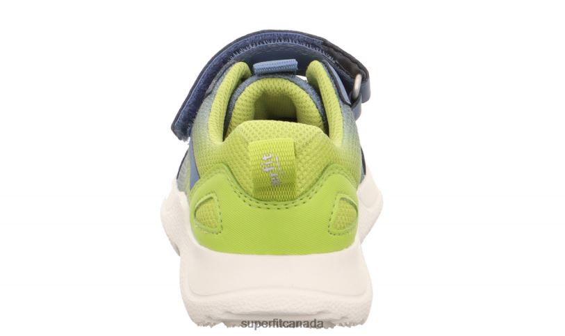 Superfit RUSH - Sneakers low with Velcro Fastener Blue/Light Green Sneakers24FTT533