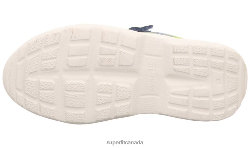 Superfit RUSH - Sneakers low with Velcro Fastener Blue/Light Green Sneakers24FTT533