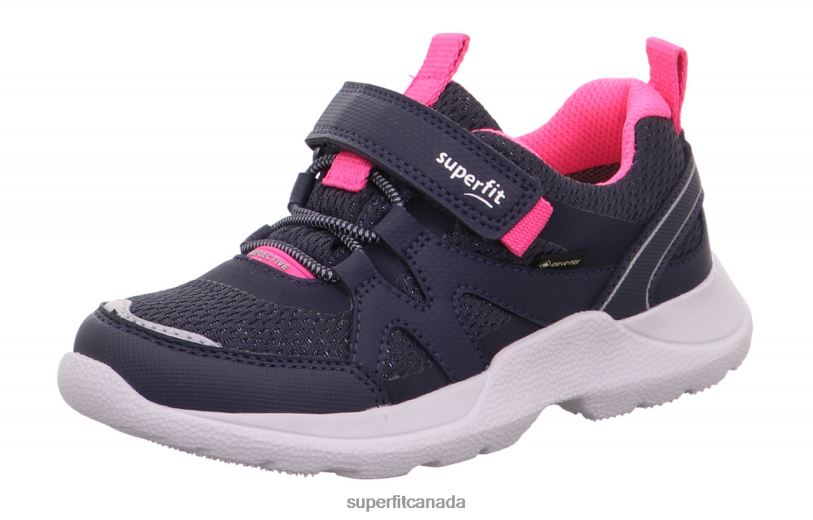 Superfit RUSH - Sneakers low with Velcro Fastener Blue/Pink Sneakers24FTT518
