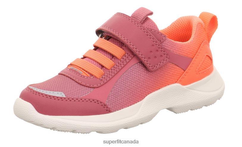 Superfit RUSH - Sneakers low with Velcro Fastener Pink/Orange Sneakers24FTT521