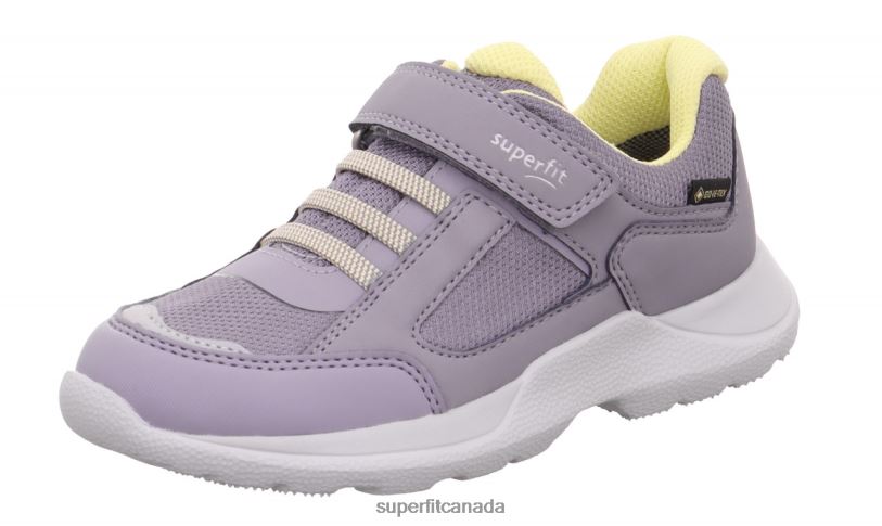 Superfit RUSH - Sneakers low with Velcro Fastener Purple/Yellow Sneakers24FTT534