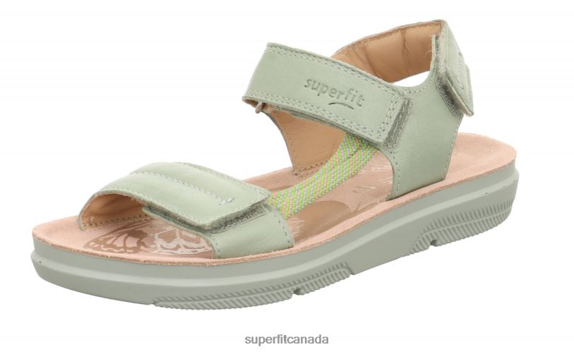 Superfit PALOMA - Sandal with Velcro Fastener Light Green Summer Shoes24FTT871