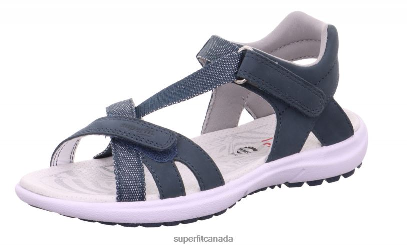 Superfit RAINBOW - Sandal with Velcro Fastener Blue Summer Shoes24FTT869