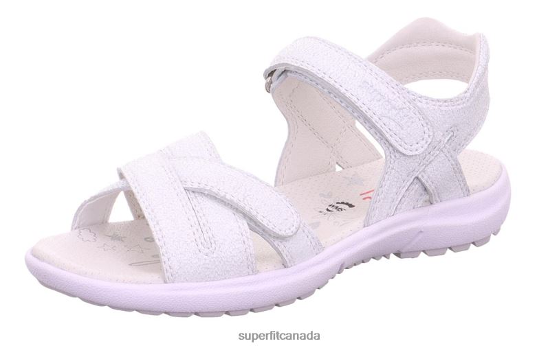 Superfit RAINBOW - Sandal with Velcro Fastener White Summer Shoes24FTT881
