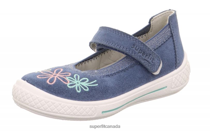 Superfit TENSY - Ballerina with Velcro Fastener Blue Ballerinas24FTT607