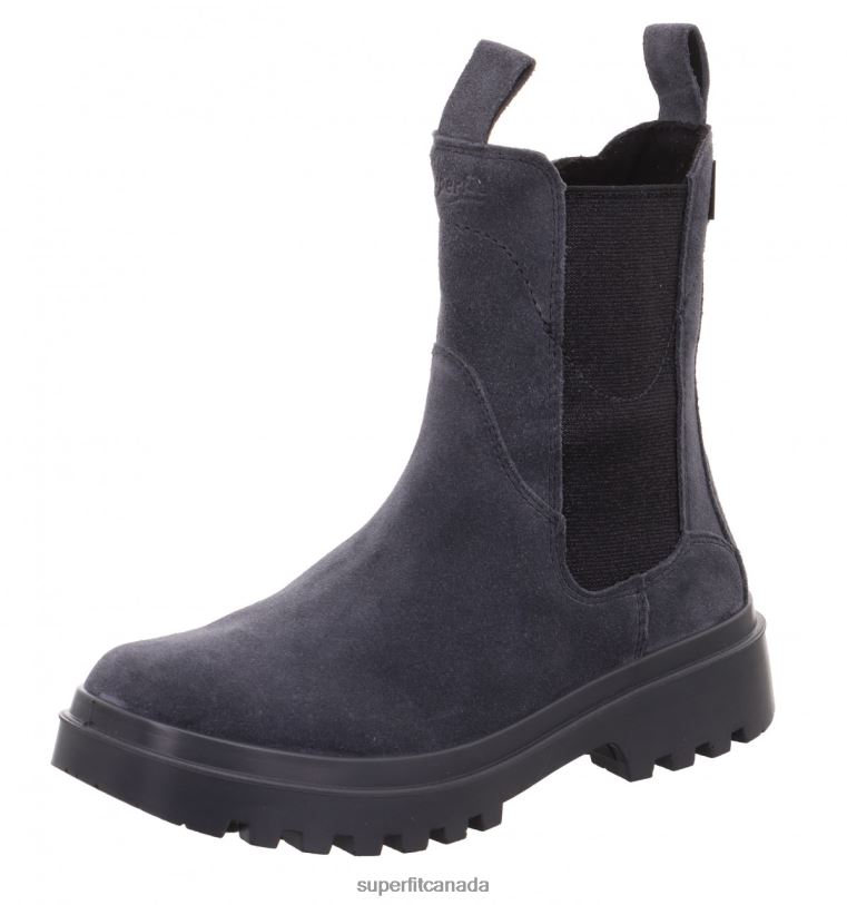 Superfit ABBY - Boot with Zip Grey/Black Boots24FTT728