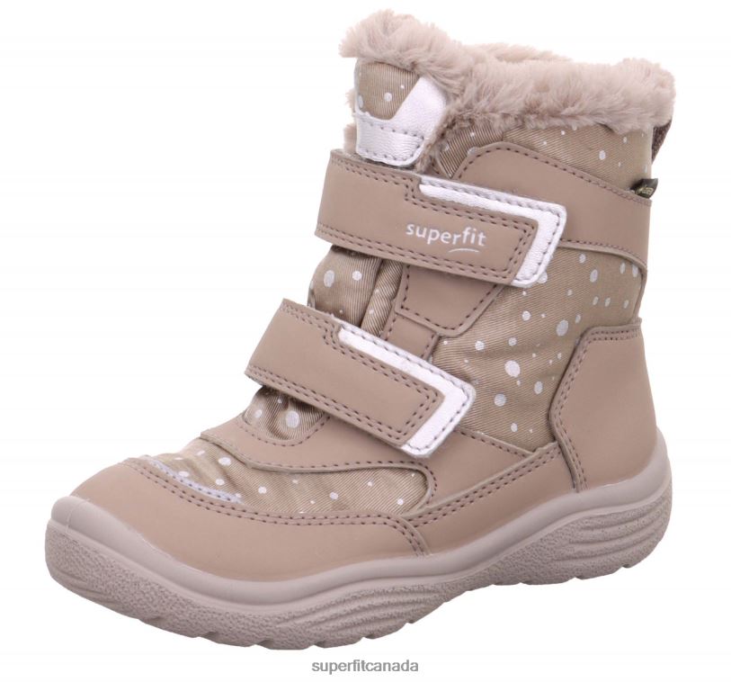 Superfit CRYSTAL - Boot with Velcro Fastener Beige Boots24FTT749