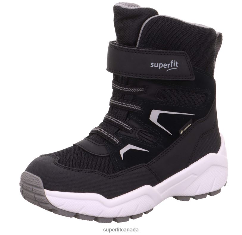 Superfit CULUSUK 2.0 - Boot with Velcro Fastener Black/Light grey Boots24FTT759