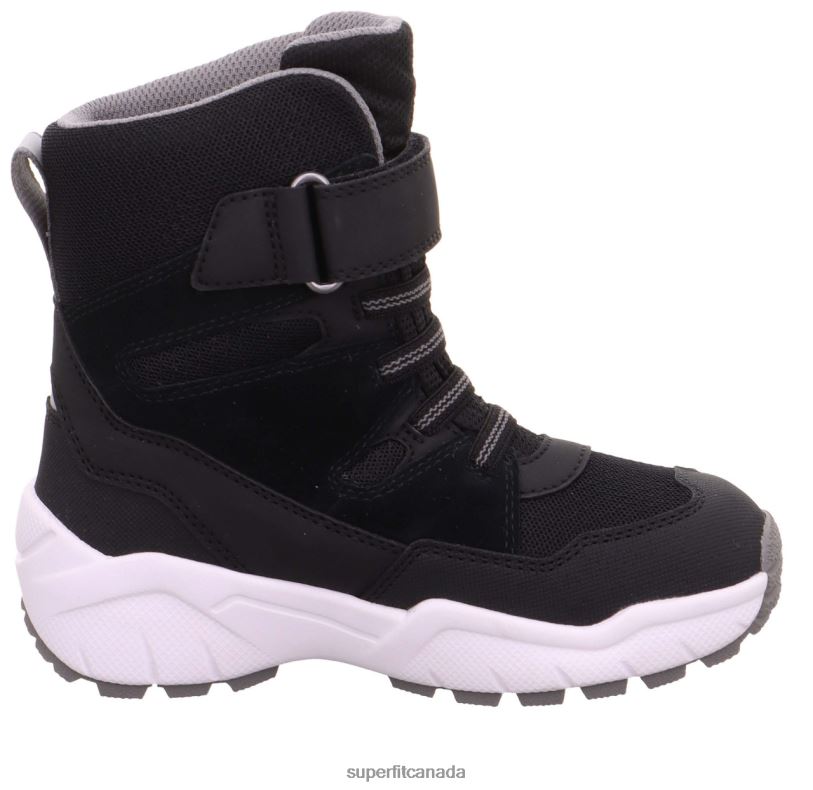 Superfit CULUSUK 2.0 - Boot with Velcro Fastener Black/Light grey Boots24FTT759