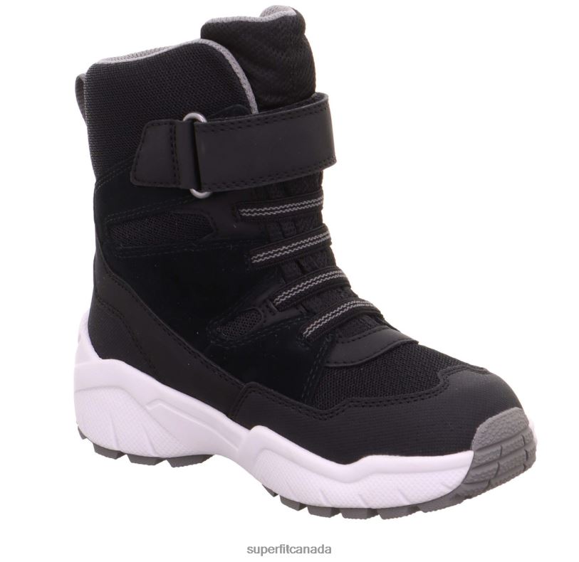 Superfit CULUSUK 2.0 - Boot with Velcro Fastener Black/Light grey Boots24FTT759