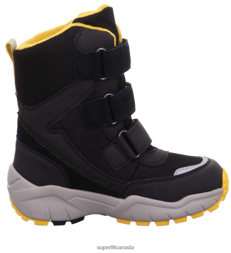 Superfit CULUSUK 2.0 - Boot with Velcro Fastener Black/Yellow Boots24FTT761