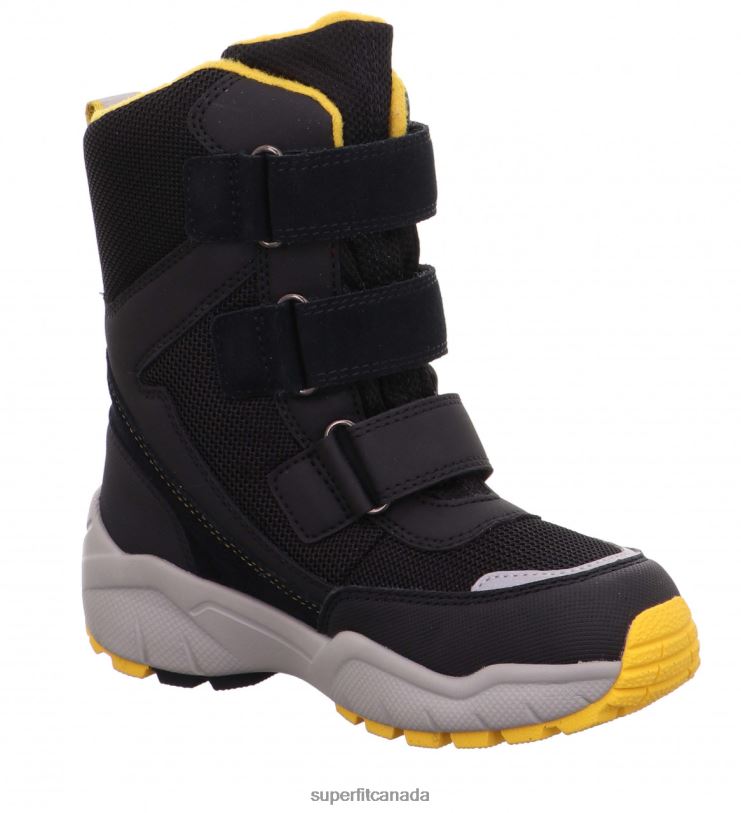 Superfit CULUSUK 2.0 - Boot with Velcro Fastener Black/Yellow Boots24FTT761