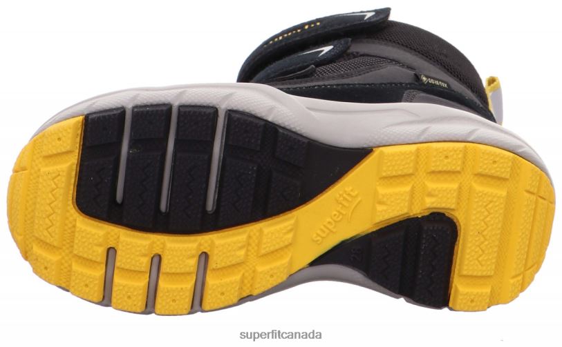 Superfit CULUSUK 2.0 - Boot with Velcro Fastener Black/Yellow Boots24FTT761
