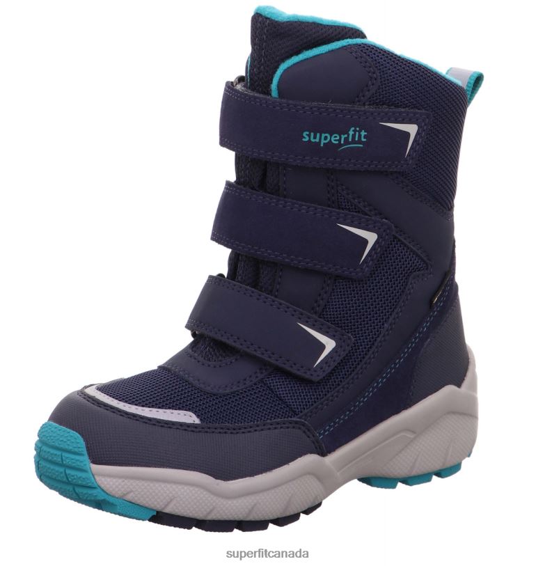 Superfit CULUSUK 2.0 - Boot with Velcro Fastener Blue/Green Boots24FTT741