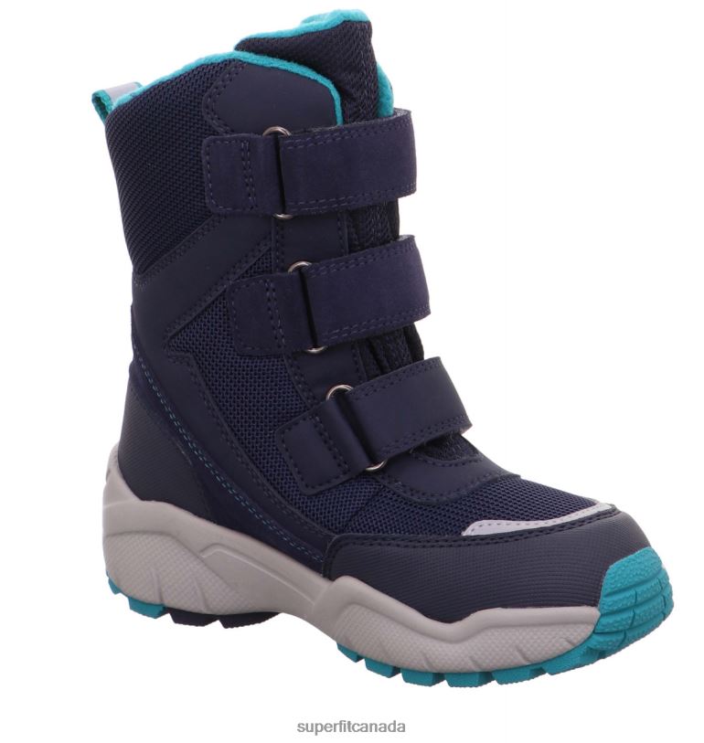 Superfit CULUSUK 2.0 - Boot with Velcro Fastener Blue/Green Boots24FTT741