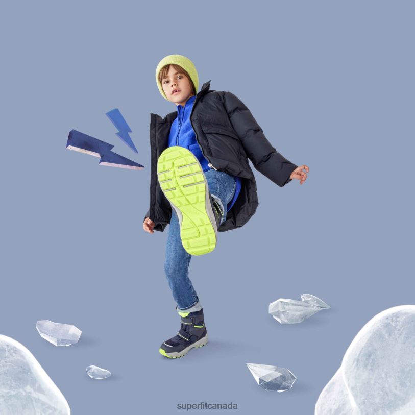 Superfit CULUSUK 2.0 - Boot with Velcro Fastener Blue/Yellow Boots24FTT703