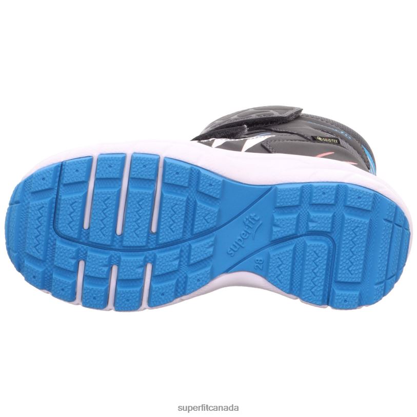 Superfit CULUSUK 2.0 - Boot with Velcro Fastener Grey/Turquoise Boots24FTT716