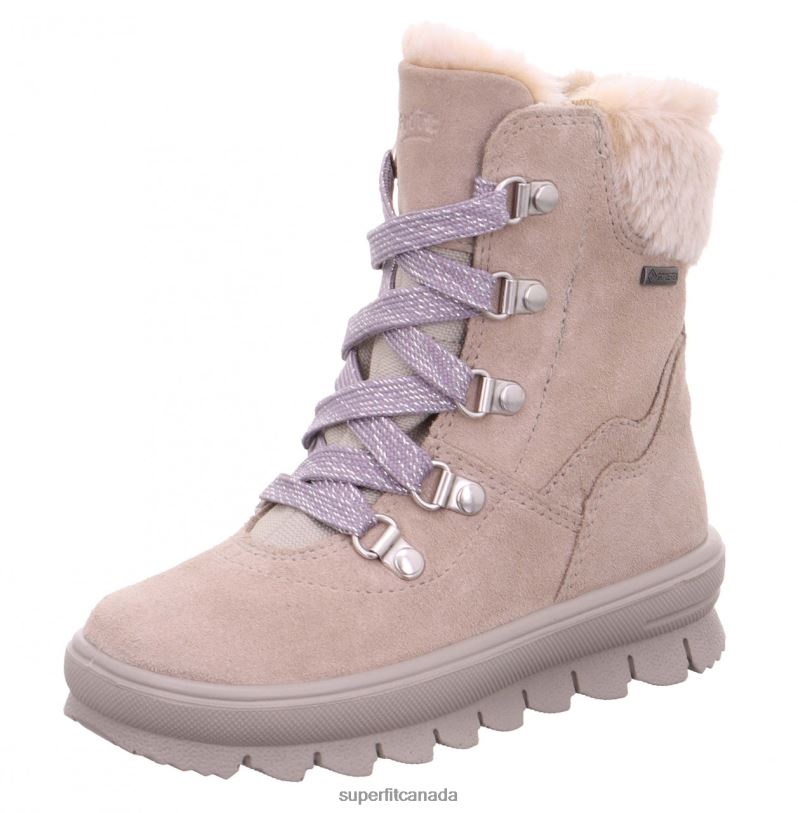 Superfit FLAVIA - Boot with Zip Beige/Purple Boots24FTT705