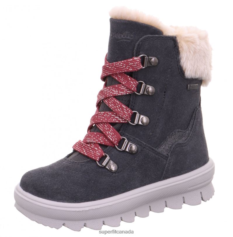 Superfit FLAVIA - Boot with Zip Grey/Pink Boots24FTT714
