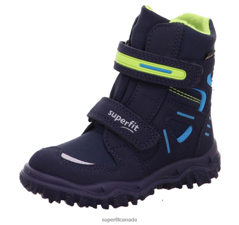 Superfit HUSKY - Boot with Velcro Fastener Blue/Green Boots24FTT699